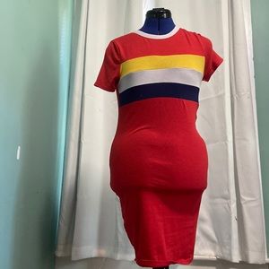 Striped t shirt dress